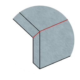 Illustration of a perfect mitre joint